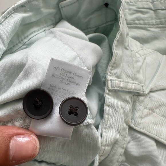 Everlane Womens Tourist Shorts Ice Green Organic Cotton High-Waisted Bermuda 0 - Picture 10 of 11